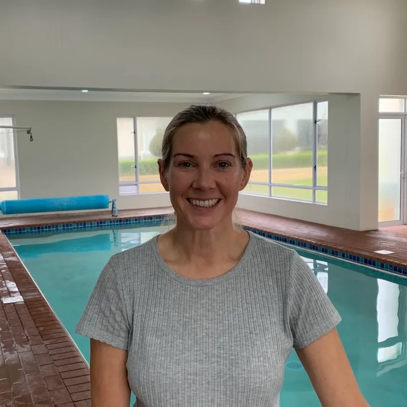 Emma, Aqua Pilates instructor